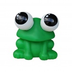 Cofre em  plástico rígido representando sapinho.,15 x 15, Alt. 15cm.