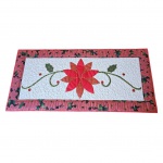 Caminho de mesa em patchwork, 94 x 44 cm.