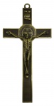 Crucifixo de parede em bronze. Comprimento: 30cm Largura: 15cm