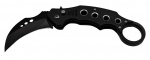 CANIVETE DE COLEÇÃO - Canivete de coleção em aço inox negro. Lâmina muito afiada arredondada. Comprimento da lâmina: 6,5cm Comprimento fechado: 12,5cm