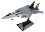Rara aeronave de combate Grumman F-14D Tomcat, peça oficial da marinha dos USA. Modelo VF-31 Tomcatters, USS Theodore Roosevelt, Last Flight, 2006. Escala 1:144.