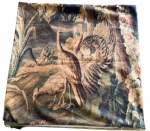 Capa de almofada em veludo estampado "estilo tapeçaria". Comprimento: 50cm Largura: 50cm