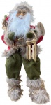 NATAL - Boneco sentado representando Papai Noel ricamente detalhado. Altura: 50cm Comprimento: 23cm Largura: 30cm