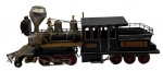 Locomotiva em metal ricamente detalhado. Altura: 15cm Comprimento: 38cm Largura: 10cm