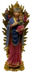 Imagem representando Nossa Senhora do Perpétuo Socorro em resina. Altura: 30cm Comprimento: 13cm