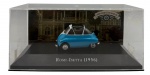 Colecionismo - Carro modelo Romi - Isetta, ano 1956, em metal com detalhes em material sintético. Pintura automotiva. Coleção Veículos Inesquecíveis do Brasil. Companha expositor e caixa acrílica. Escala 1:43 Altura: 7cm Comprimento: 15,2cm Largura: 7,7cm