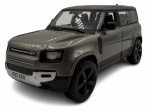 COLECIONISMO - Carro Land Rover Defender 110, feito em metal com detalhes em material sintético. Pintura automotiva e pneus de borracha. Abrem as portas. Escala 1:24  Altura: 8cm Comprimento: 20,5cm Largura: 8cm