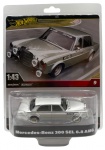 Colecionável - Grande carro Hot Wheels Premium, modelo Mercedes-Benz 300 SEL 6.8 AMG em metal. Escala 1:43