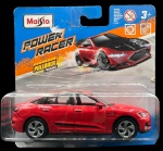 Colecionável - Carrinho Maisto Power Racer, Audi Etron Sport Metal em metal com partes em material sintético. As rodas giram, abertura nas portas dianteiras. Possui fricção Escala 1:43 Dimensões: 11x 4x 3,5cm