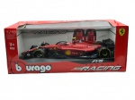 COLECIONISMO - Carro de corrida (Fórmula 1) Ferrari em metal F1-75 Piloto: Carlos Sainz Jr (nº55).   Embalagem original. Escala 1:18
