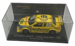COLECIONISMO - Carro de Mitsubishi Lancer - Antônio Jorge Neto / Eurofarma RC, ano 2006 em metal. Coleção StockCar (coleção oficial).  Companha expositor e caixa acrílica. Escala 1:43 Altura: 6,5cm Comprimento: 15cm Largura: 7,7cm