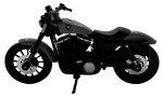 Colecionismo - Moto Harley Davidson modelo Sportster Iron 883 ano 2022 em metal com partes em material sintético. Suspensão com mola traseira. Tripé ativos. Marca: Maisto Escala 1:18 Altura: 6,5cm Comprimento: 12cm
