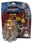 Boneco HE-MAN e acessórios em embalagem lacrada, figura com 16 articulações.