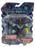 Boneco Skeletor da famosa saga He-Man and the Masters of the Universe e acessórios em embalagem lacrada.