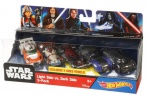 Hot Wheels - Kit composto cinco carrinho da marca Hot Wheels em edição especial do Star Wars (Guerra Nas Estrelas).