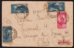 Brasil 1934 - Envelope circulado Rio São Paulo com selos comemorativo do Presidente Justo e pró-aeroporto. Verso com recepção!