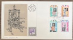 Samoa e Sisifo - SELO SOBRE SELO. Envelope FDC com série completa de selos e carimbos comemorativos em perfeito estado de conservação! Estes envelopes são bastante raros de tiragem muito limitada e fazem parte de uma coleção denominada Fleetwood Golden Jubilee. Oportunidade!