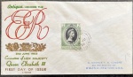 Antigua 1963 - Rainha Elizabeth II, envelope FDC com selo e carimbo!
