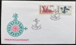 Noruega 1985 - Marinha, envelope FDC com selos e carimbo comemorativo!