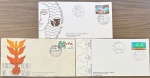 Brasil - Seleção de 3 bons envelopes FDC's, oficiais dos correios completos e de grande valor de catálogo em perfeito estado de conservação!