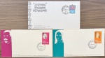 Brasil - Seleção de 3 bons envelopes FDC's, oficiais dos correios completos e de grande valor de catálogo em perfeito estado de conservação!
