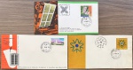 Brasil - Seleção de 3 bons envelopes FDC's, oficiais dos correios completos e de grande valor de catálogo em perfeito estado de conservação!