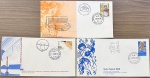 Brasil - Seleção de 3 bons envelopes FDC's, oficiais dos correios completos e de grande valor de catálogo em perfeito estado de conservação!
