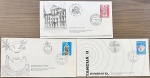 Brasil - Seleção de 3 bons envelopes FDC's, oficiais dos correios completos e de grande valor de catálogo em perfeito estado de conservação!