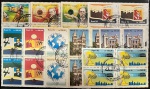 Brasil - Seleção de 10 quadras de selos comemorativos do Brasil, diferentes e com carimbos comemorativos!
