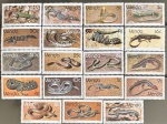 Venda - Fauna (serpentes), série completa sem carimbo com goma!