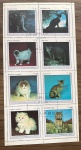 Guine Equatorial - Gatos, bloco filatélico alusivo ao tema!