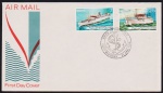 Papua e Nova Guine 1976 - Navios, envelope FDC com selos e carimbo comemorativo!