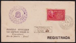 Brasil 1942 - Envelope registrado com selo comemorativo da Feira Mundial de Nova Iorque e carimbo comemorativo!