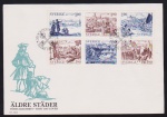 Suécia 1984 - História e pesquisas, envelope FDC com série e carimbos comemorativos!