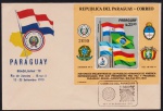 Paraguai 1979 - Brasiliana 79, envelope FDC com bloco e carimbo comemorativo!