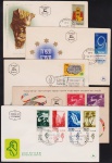 Israel - Seleção de 5 envelopes FDC's com selos e carimbos comemorativos!