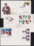 Canadá - Seleção de 3 envelopes FDC's oficiais dos correios com selos e carimbos comemorativos!