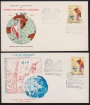 Moçambique 1965 - UIT, seleção de 2 envelopes FDC's com selos e carimbos comemorativos!