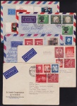 Alemanha - Seleção de 5 envelopes circulados com selos temáticos e carimbos!