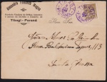 Brasil 1936 - Envelope timbrado circulado para Ponta Grossa com selo Vovó e carimbo em violeta de TIBAGY - PR!