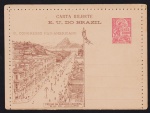 Brasil 1906 - Carta Bilhete no valor de 100 réis novo não circulado!