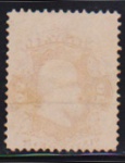 Brasil 1866 - Selo 20 réis Pedro II, selo com leve obliteração com variedade de decalque no verso!