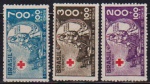 Brasil 1937 - Cruz vermelha, série completa sem carimbo!