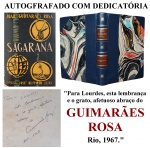 ROSA, João Guimarães. SAGARANA. Rio de Janeiro: Livraria José Olympio Editora, 1967. AUTOGRAFADO COM