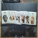 Série 6  Selos Polônia com temática de cachorro. S2