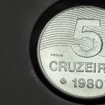 PROVA - E337 Moeda PROVA de 5 Cruzeiros 1980 FC, Café