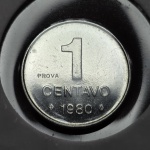 PROVA - E327 Moeda PROVA de 1 Centavo 1980 FC, Sojinha
