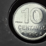 PROVA - E329 Moeda PROVA de 10 Centavos 1980 FC