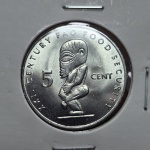 01 - Moeda FAO Ilhas Cook 5 Cents 2000