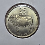 21 - Moeda FAO Botsuana 25 Thebe 1976